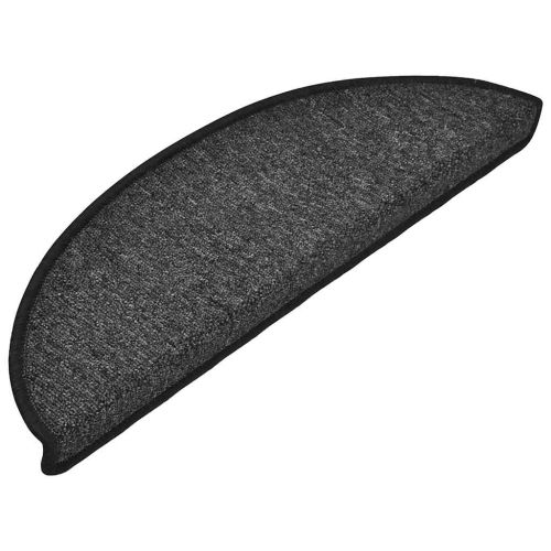 Изтривалки за стълби, 20 бр., 56x17x3 см, антрацит, полукръгли