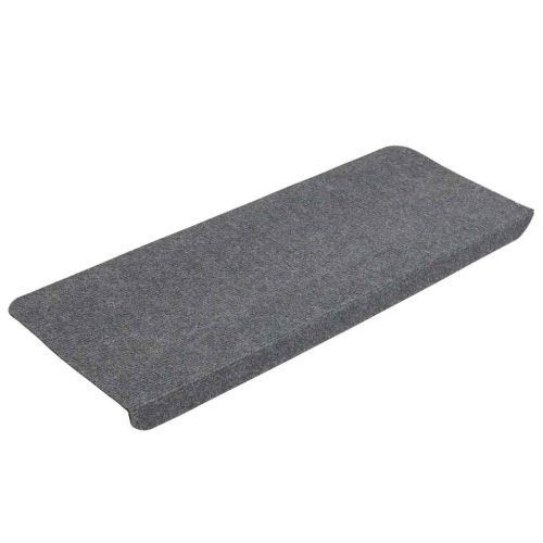 Самозалепващи стелки за стълби, 30 бр, сиво, 65x24,5x3,5 см