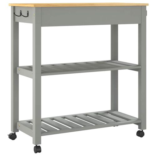 Кухненска количка "MONZA" 84x40x88,5 см борово дърво масив