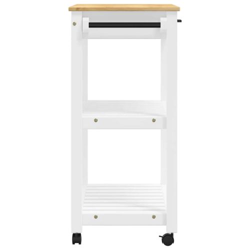 Кухненска количка "MONZA" 84x40x88,5 см борово дърво масив