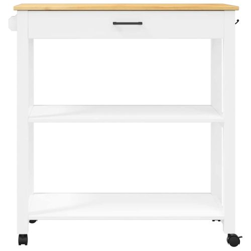 Кухненска количка "MONZA" 84x40x88,5 см борово дърво масив