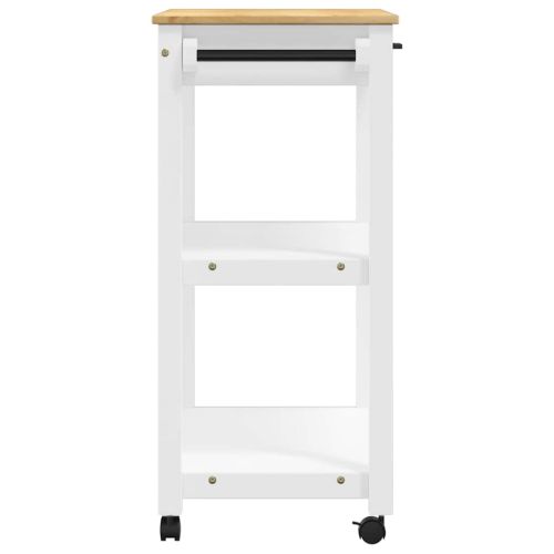 Кухненска количка "MONZA" 84x40x88,5 см борово дърво масив