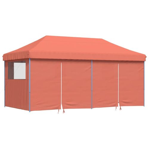 Сгъваема парти шатра pop-up с 4 странични стени теракота