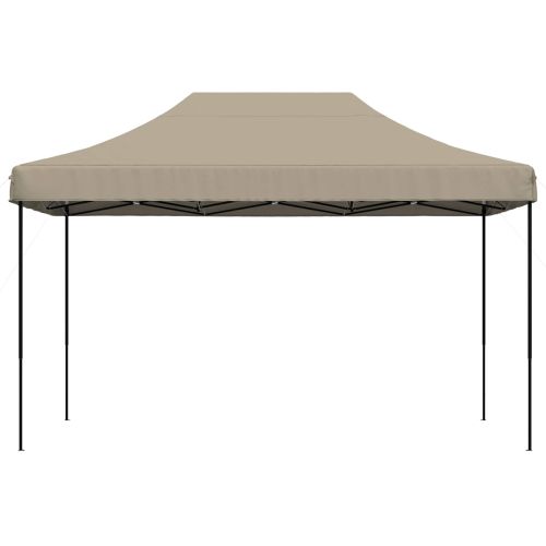 Сгъваема парти шатра, pop-up, таупе, 440x292x315 см