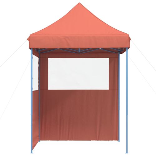 Сгъваема парти шатра pop-up с 2 странични стени теракота