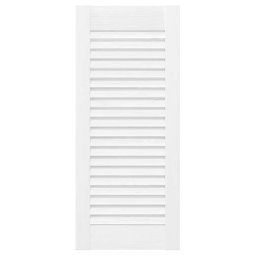Врати за шкафове Louvred Design 2 бр. бели 69x29,5 cm
