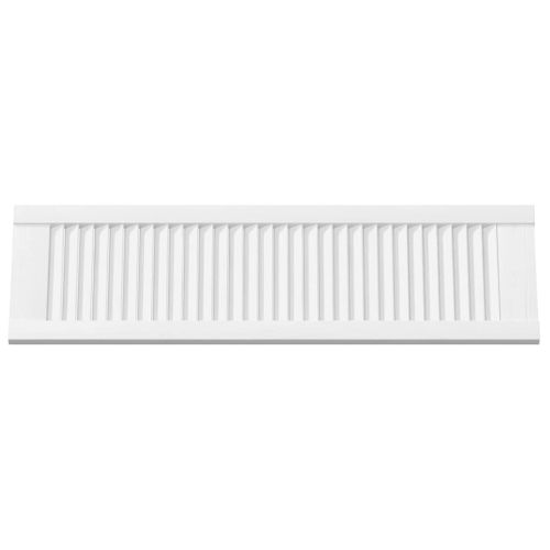 Врати за шкафове Louvred Design 4 бр. бели 99x29,5 см
