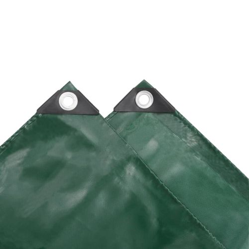 Брезентово платнище, 650 гр/м², 3x4 м, цвят зелен