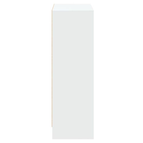 Етажерка за книги, бяла, 60x24x76 см, инженерно дърво