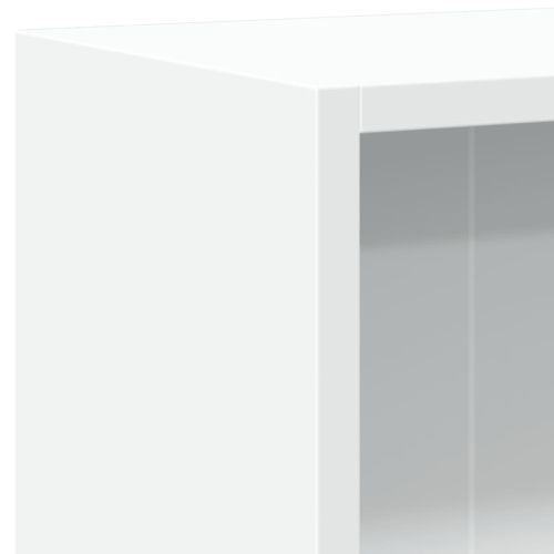 Етажерка за книги, бяла, 60x24x76 см, инженерно дърво