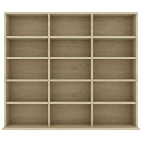 CD шкаф, дъб сонома, 100x23x89,5 см, инженерно дърво