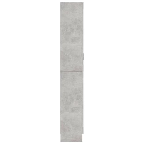 Шкаф витрина, бетонно сив, 82,5x30,5x185,5 см, ПДЧ