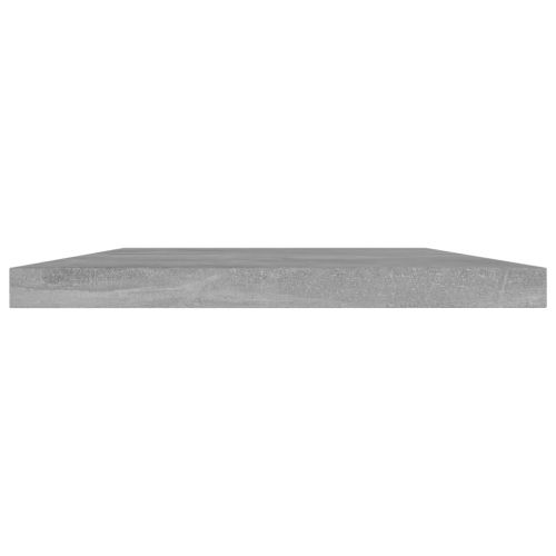 Рафтове, 4 бр, бетонно сиви, 40x20x1,5 см, инженерно дърво