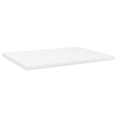 Рафтове за етажерка, 4 бр, бели, 40x30x1,5 см, инженерно дърво
