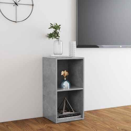 ТВ шкаф, бетонно сив, 72x35x36,5 см инженерно дърво