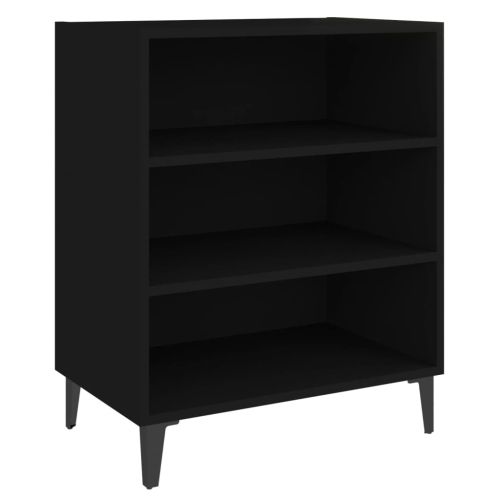 Бюфет черен 57x35x70 см инженерно дърво