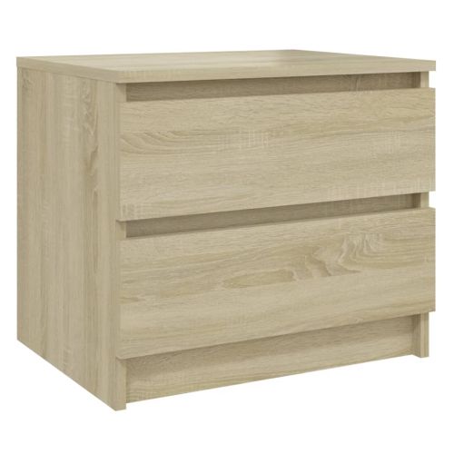 Нощни шкафчета 2 бр дъб сонома 50x39x43,5 см инженерно дърво