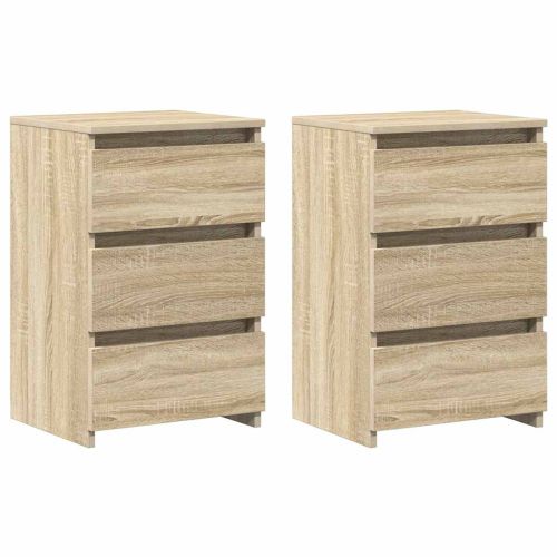 Нощни шкафчета 2 бр сонома дъб 40x35x62,5 см инженерно дърво
