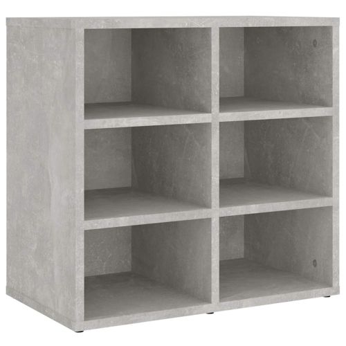Шкафове за обувки, 2 бр, бетонно сиви, 52,5x30x50 см