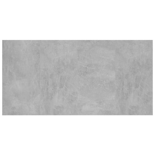 Горна табла за легло бетонно сива 160x1,5x80 см инженерно дърво