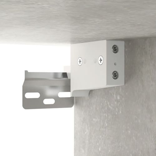 Нощни шкафчета за стенен монтаж 2 бр бетонно сиви 34x30x20 см