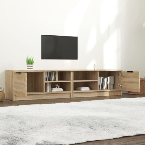 ТВ шкафове 2 бр дъб сонома 80x35x36,5 см инженерно дърво