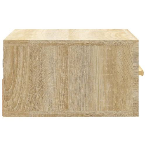 Нощни шкафчета за стенен монтаж, 2 бр, сонома дъб, 35x35x20 см