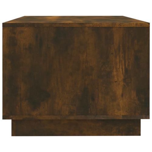 Кафе маса, опушен дъб, 102x55x43 см, инженерно дърво