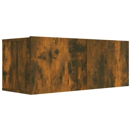 ТВ шкаф, опушен дъб, 80x30x30 см, инженерно дърво