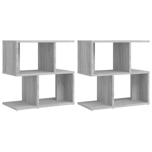 Нощни шкафчета 2 бр сив сонома 50x30x51,5 см инженерно дърво