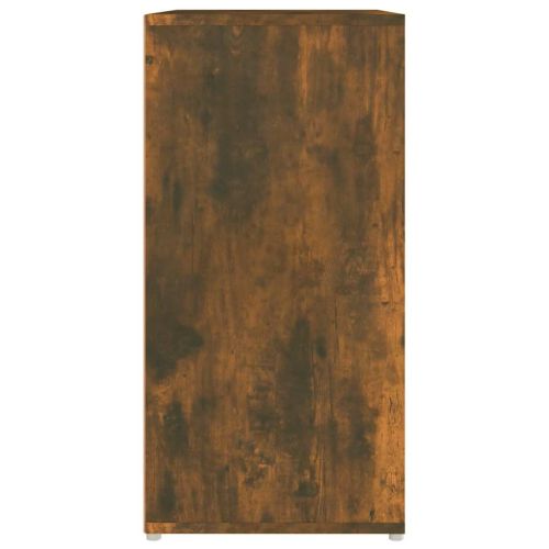 Шкаф за обувки, опушен дъб, 60x35x70 см, инженерно дърво