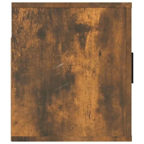 ТВ шкаф за стенен монтаж, oпушен дъб, 80x34,5x40 см