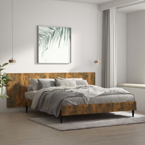 Стенна табла за легло опушен дъб 240x1,5x80 см инженерно дърво
