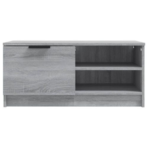ТВ шкафове 2 бр Сив сонома 80x35x36,5 см инженерно дърво