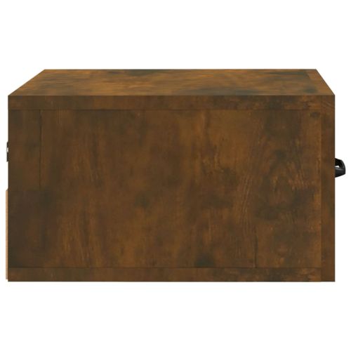 Нощно шкафче за стенен монтаж, опушен дъб, 35x35x20 см