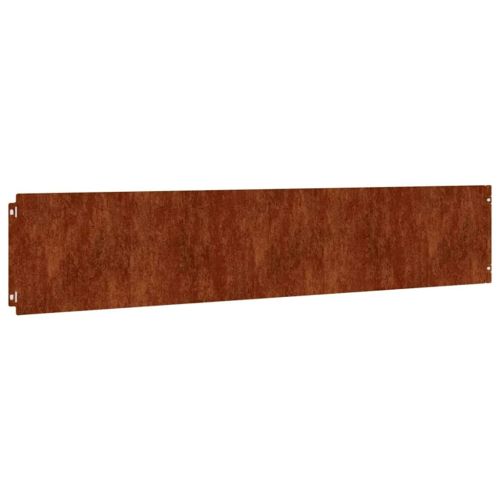 Градински кантове 10 бр 20x103 см гъвкави кортенова стомана
