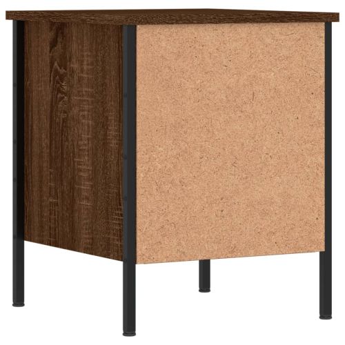 Нощни шкафчета 2 бр кафяв дъб 40x42x50 см инженерно дърво