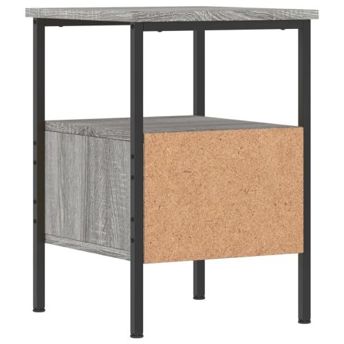 Нощни шкафчета 2 бр сив сонома 34x36x50 см инженерно дърво