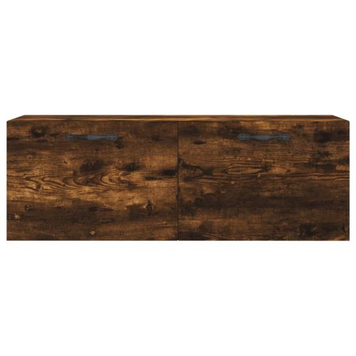 Стенен шкаф, опушен дъб, 100x36,5x35 см, инженерно дърво