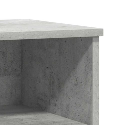 Нощно шкафче бетонно сиво 40x35x50 см инженерно дърво