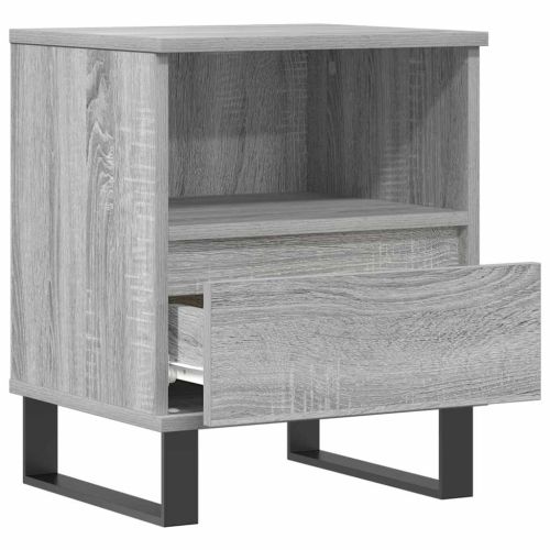 Нощни шкафчета 2 бр сив сонома 40x35x50 см инженерно дърво