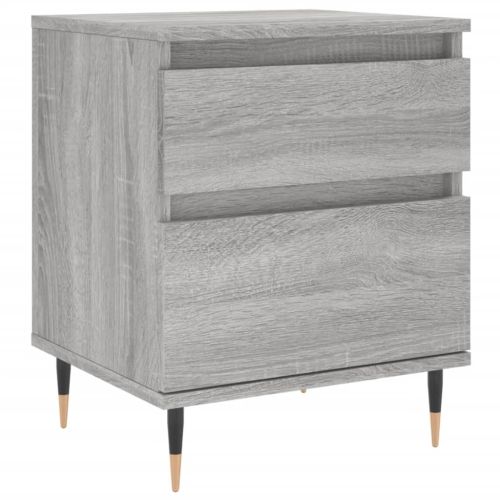 Нощно шкафче сив сонома 40x35x50 см инженерно дърво