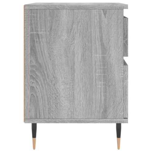 Нощно шкафче сив сонома 40x35x50 см инженерно дърво