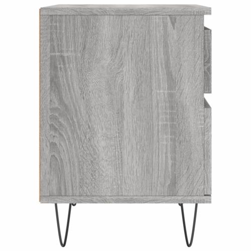 Нощно шкафче сив сонома 40x35x50 см инженерно дърво