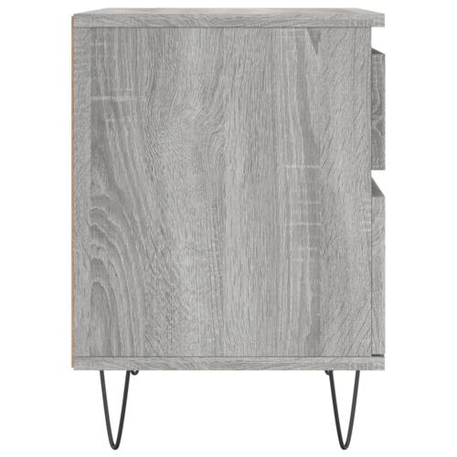 Нощни шкафчета 2 бр сив сонома 40x35x50 см инженерно дърво