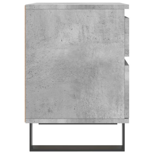 Нощно шкафче бетонно сиво 40x35x50 см инженерно дърво