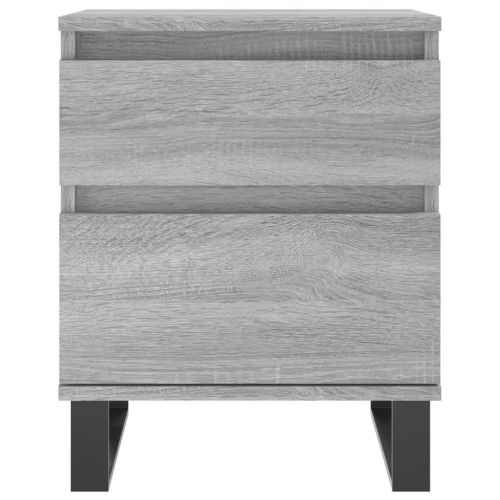 Нощно шкафче сив сонома 40x35x50 см инженерно дърво