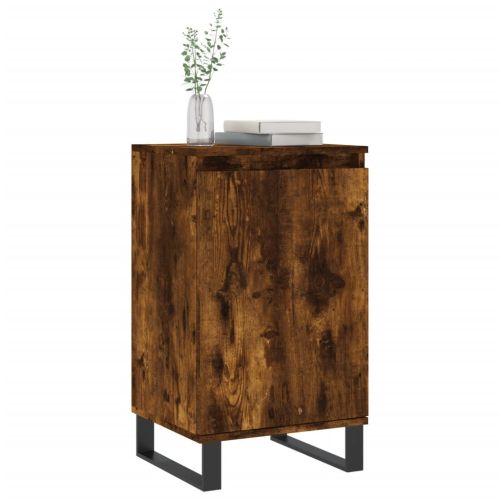 Бюфет опушен дъб 40x35x70 см инженерно дърво