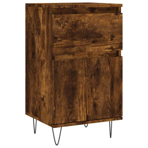 Бюфет опушен дъб 40x35x70 см инженерно дърво