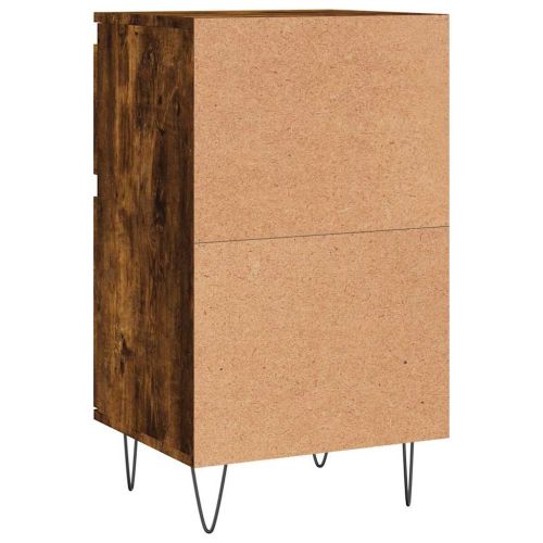Бюфет опушен дъб 40x35x70 см инженерно дърво